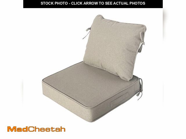 Lot 74-14149852 - Localive 19"x19" Outdoor Universal Cushion Set of 1, Patio Cushions with Handles &amp; Ties, Water-P...