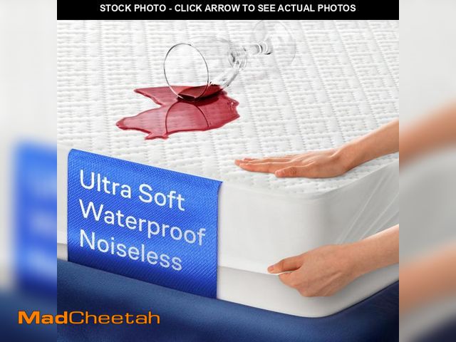Lot 74-11545036 - 100% Waterproof Queen Mattress Protector - 360 Protection Against Spills, Stains &amp; Accidents for...