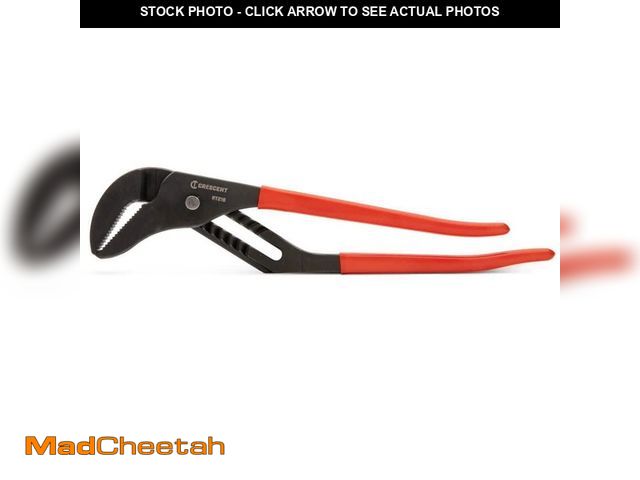 Lot 74-13798943 - Crescent 16 in. Straight Jaw Black Oxide Tongue and Groove Pliers with Dipped Grips - USED