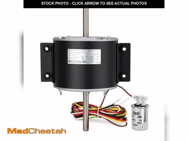 Lot 74-14431427 - RV AC Fan Motor Compatible with Genteq F48AF70A61 and Broad-ocen Air Condenser 3315332.005, Condense...