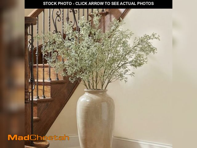 Lot 74-13625213 - Giegxin 6 Pcs 42.5 Inch Artificial Babys Breath Flowers Branches Faux Flower Spray Green Artificial ...