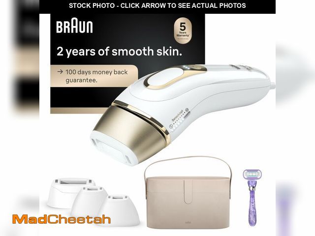 Lot 74-13622802 - Braun IPL, SilkÃÂ·Expert Pro 5, IPL Hair Removal for Women and Men, Permanent Laser Hair Reduction ...