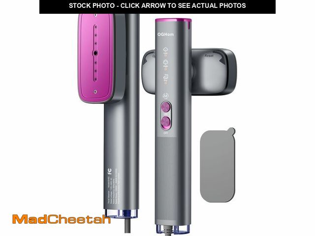 Lot 74-14430001 - OGHom Steamer for Clothes, 110-240V Travel Steamer &amp; Iron 2 in 1, 1000W Powerful Steam, Portable...