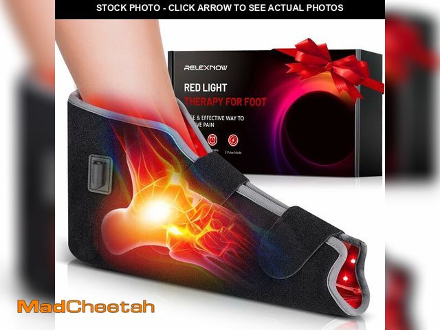 Lot 74-14152228 - RELEXNOW Red Light Therapy for Foot Ankle FSA/HSA Eligible, 102 LEDs Near Infrared Therapy Wrap for ...