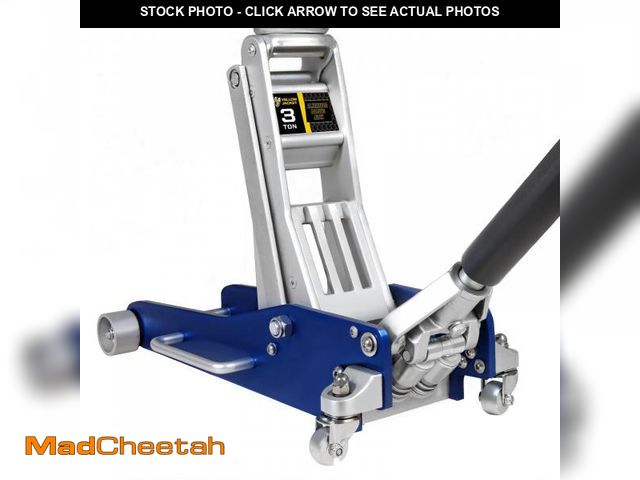 Lot 74-12392463 - YELLOW JACKET 3 Ton Floor Jack Full Aluminum Ultra Lightweight Quick Rise Racing Floor Car Jack with...