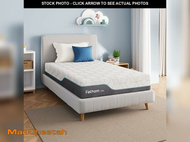 Lot 74-14348705 - FATHOM Firm Twin Mattress 8 Inch Memory Foam Mattress Twin Size Bed in a Box for Back Pain Relief an...