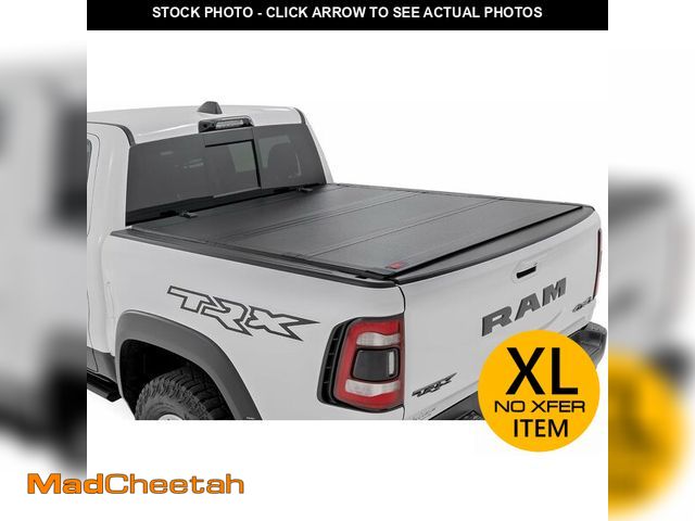 Lot 74-14613893 - Rough Country Hard Tri-Fold Flip Up Truck Bed Tonneau Cover for Dodge Ram 1500 (2019-2025) TRX (2021...