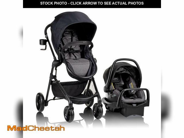 Lot 74-13689824 - Evenflo Pivot Modular Travel System with SafeMax Car Seat - UNUSED