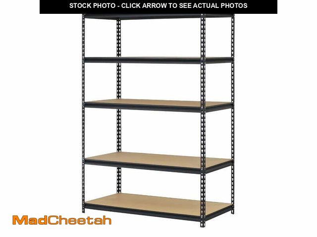 Lot 74-12781613 - (MISSING HARDWARE) Ktaxon Garage Shelving, 43"W x 18"D x 71"H 5-Shelf Storage Rack Steel Shelves, 12...