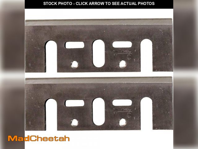 Lot 74-12492388 - Makita 3-1/4 in. High Speed Steel Planer Blades for use with 3-1/4 in. planers - USED