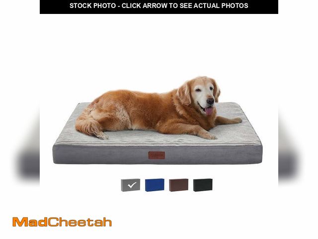 Lot 74-13053784 - Ophanie Orthopedic Dog Bed for Large Dogs with Removable Washable Cover, Non-Slip Bottom &amp; Water...
