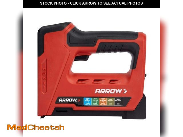 Lot 74-13129493 - Arrow Cordless 5-In-1 Professional Staple and Nail Gun, Battery Powered Wire Stapler and Brad Nailer...