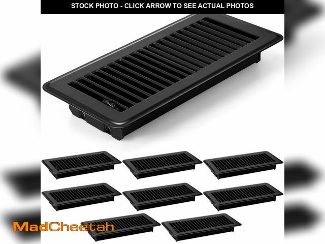 Lot 74-12449798 - 4 x 10'' Floor Vent Covers Heavy Duty Floor Register Metal Heat Vent Covers with Rust Proof Finish f...