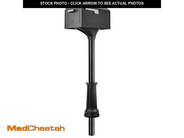 Lot 74-12783371 - Architectural Mailboxes Centennial Black, Extra Large, Steel, Mailbox and Decorative Post Combo Kit ...