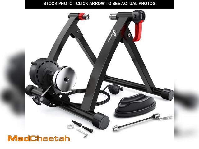 Lot 74-13583496 - Sportneer Bike Trainer - Magnetic Stationary Bike Stand for 26-28" &amp; 700C Wheels - Adjustable 6 ...