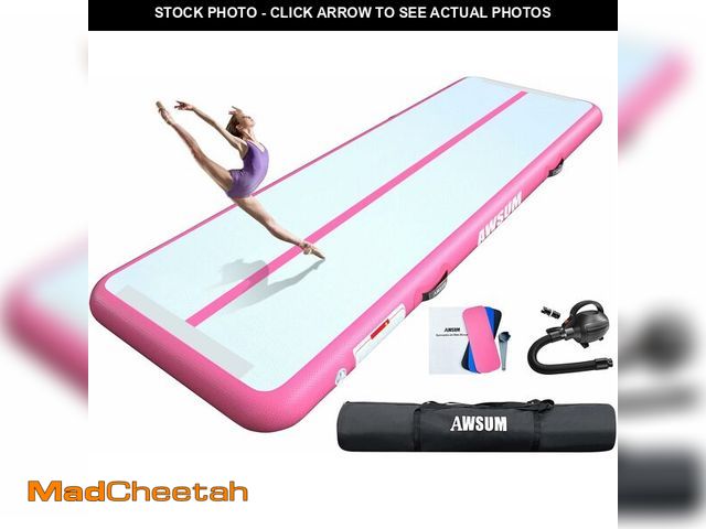 Lot 74-13709190 - AWSUM Air Gymnastics Mat 10ft/13ft/16ft/20ft/23ft Inflatable Tumble Track mats 4/8 inches Thick tumb...