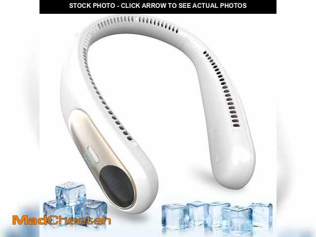 Lot 74-14429695 - Namecute Portable Neck Fan, Personal Wearable Bladeless Fan for Outdoor Indoor, LED Display, 360ÃÂ°...