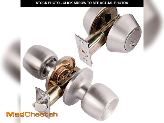 Lot 74-12663987 - TOLEDO Double Cylinder Satin Nickel Combo Set - UNUSED