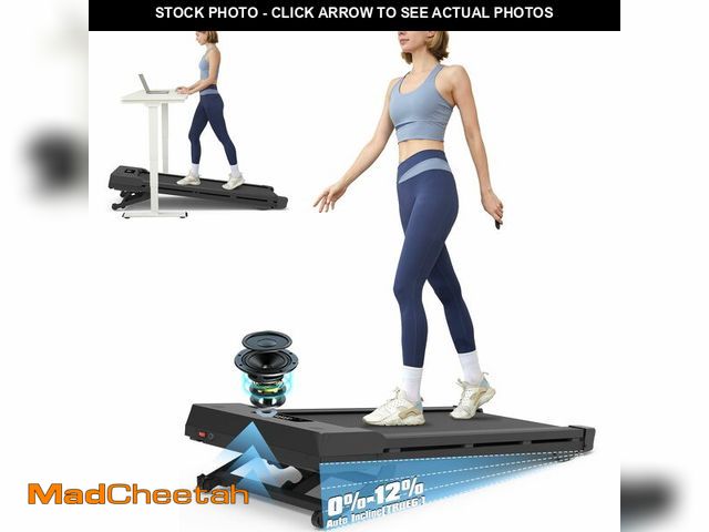 Lot 74-12660175 - PACEROCKER Walking Pad Treadmill with 12% 9-Level Auto Incline, 450 lbs Capacity Bluetooth Speaker U...