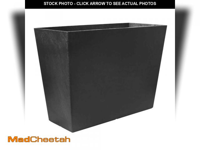Lot 74-12464035 - Vigoro 28 in. Fiorella SlateÃâÃÂ Recycled MaterialsÃâÃÂ Indoor/Outdoor Self-WateringÃâÃÂ...