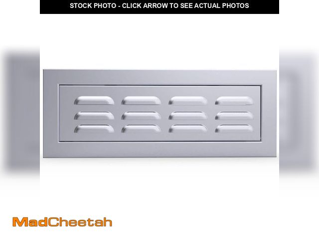 Lot 74-12585013 - Sunstone Signature Series 18 in. x 3.25 in. x 6.5 in. Stainless Steel Vented Panel Door with Conceal...