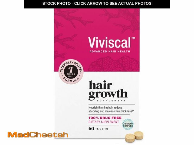 Lot 74-12718600 - Viviscal Hair Growth Supplements For Women For Thicker, Fuller Hair, Nourishes Thinning &amp; Loss, ...