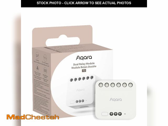 Lot 74-14264552 - Aqara Dual Relay Module T2,Smart Relay Switch Dry Contact Mode for Garage Doors and Boilers,Light Sw...
