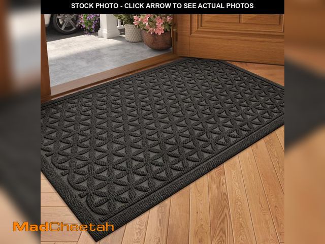 Lot 74-12479523 - PABUBE Doormat for Inside, Durable Dirt Trapper Welcome Mat for Inside, Low Pile Indoor Doormat, Non...