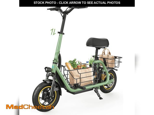 Lot 74-13093774 - MIHOVER 550W 2025 New Upgraded Electric Scooter with Seat for Adult, 12 inch Commuter Electric Scoot...