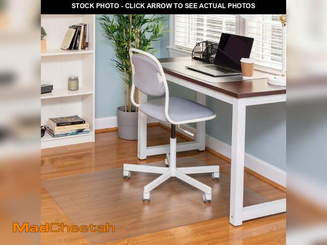 Lot 74-14087714 - BN-LINK Hardwood Chair Mat, 48" x 36" Clear PVC Office Chair Mat for Hardwood and Tile Floors, Prote...