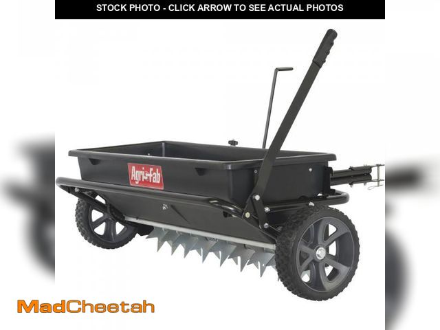 Lot 74-12109677 - Agri-Fab 45-0543 100 lb. Tow Spiker/Seeder/Spreader, Black - UNUSED