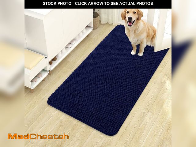 Lot 74-14300455 - OLANLY Dog Door Mat for Muddy Paws 40x24, Absorbs Moisture and Dirt, Absorbent Non-Slip Washable Doo...