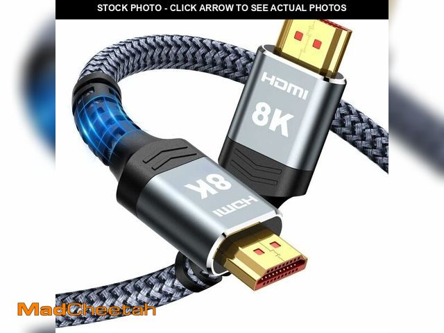 Lot 74-14476636 - Highwings 8K HDMI Cable Long 2.1 30FT/9M, 48Gbps High Speed HDMI Braided - UNUSED