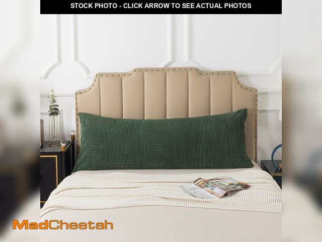 Lot 74-13716344 - KAIANG Pack of 1 Corduroy Soft Soild Decorative Square Body Pillow Covers Set Cushion Cases Pillowca...