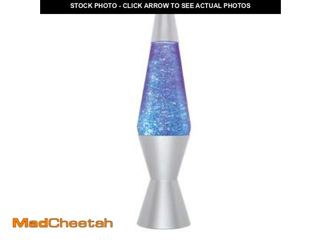 Lot 74-12853054 - Lava 14.5 in. Silver Vortex Lamp (MISSING POWER CORD)  - UNUSED