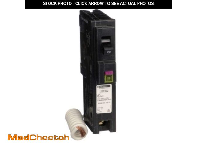 Lot 74-12672175 - Square D Homeline 20 Amp Single-Pole Dual Function (CAFCI and GFCI) Circuit Breaker - UNUSED