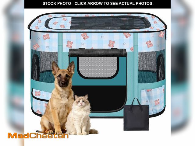 Lot 74-13543059 - Foldable Dog Playpen Indoor,Expandable Puppy Playpen,Portable Pet Playpen for Small Animals,Waterpro...