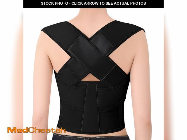 Lot 74-13953598 - QFE Posture Corrector for Women and Men Back Brace Shoulder Straightener Hunchback Adjustable Suppor...