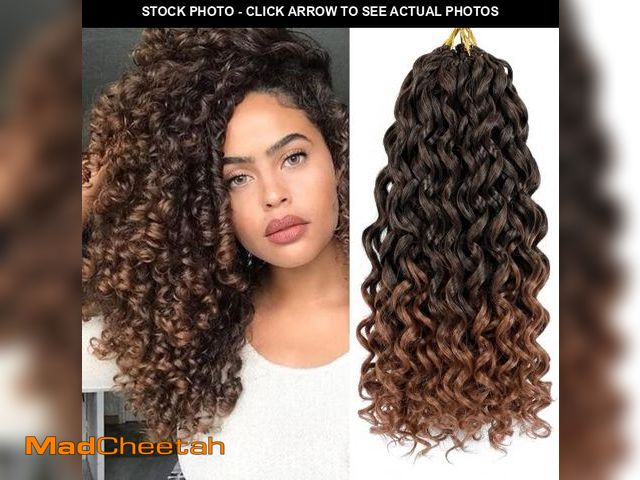 Lot 74-12322901 - 7 Packs GoGo Curl Crochet Hair 14 Inch Short Curly Crochet Hair for Women Beach Curl Water Wave Deep...