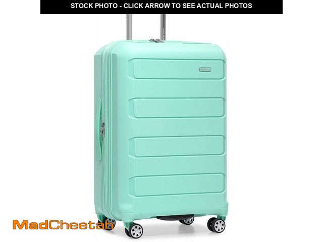 Lot 74-13844884 - Traveler's Choice Pagosa Hardshell Expandable Luggage with Spinner Wheels, Mint, 26-Inch Medium - US...