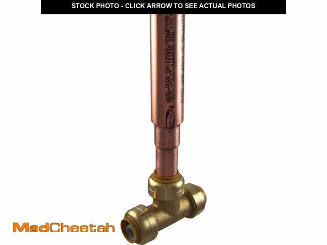 Lot 74-13059456 - SharkBite 1/2 Inch Residential Water Hammer Arrestor, Push to Connect Brass Plumbing Fittings, PEX P...