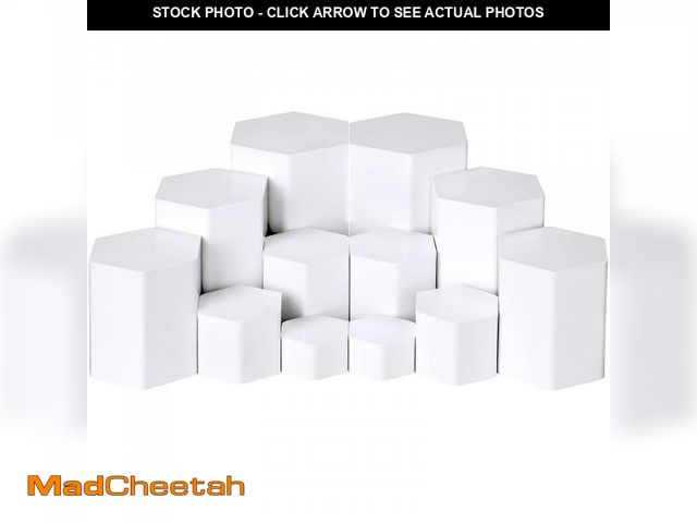 Lot 74-11551807 - Jetec Hexagonal Jewelry Display Risers Hexagonal Market Display Risers Stands Acrylic Showcase Acryl...