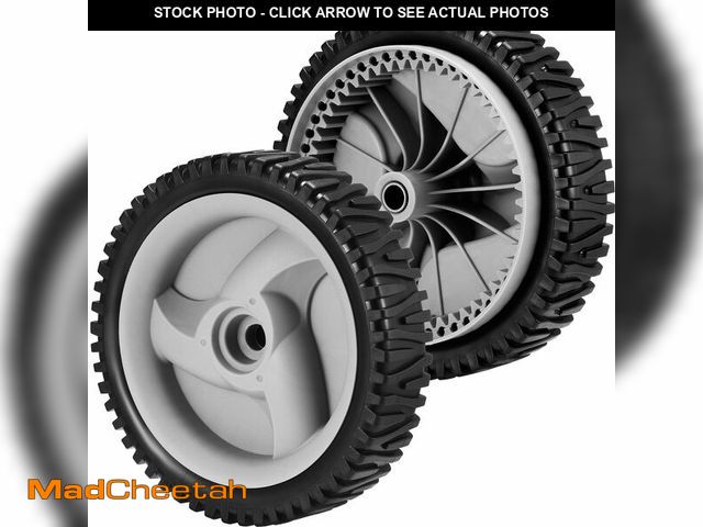 Lot 74-14055506 - 2 Pack 583719501 194231X460 Front Lawn Mower Wheels Compatible for Craftsman Lawn Mower Parts Husqva...