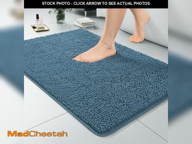 Lot 74-14269578 - LOCHAS Luxury Bathroom Rug Shaggy Bath Mat 24 x 36 Inch, Washable Non Slip Bath Rugs for Bathroom Sh...