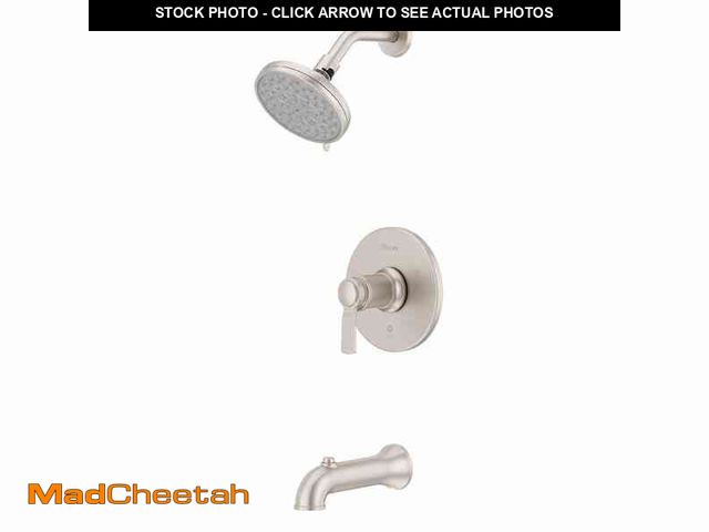 Lot 74-14223322 - Pfister Briscoe Single Handle 1-Spray Tub and Shower Faucet 1.75 GPM in. Spot Defense Stainless Stee...