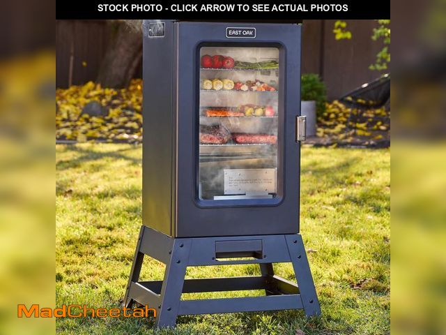 Lot 74-12278671 - EAST OAK Ridgewood Pro 30" Electric Smoker | Built-in Meat Probe &amp; Elevated Stand for Outdoors |...