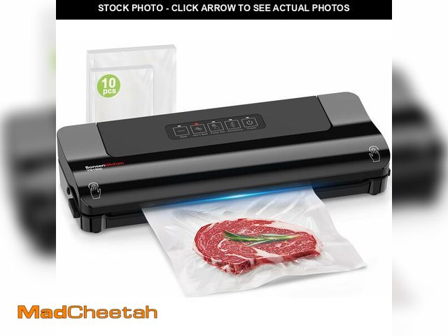 Lot 74-12710113 - Bonsenkitchen Vacuum Sealer Machine Multi-Functional Food Sealer with 10 Vacuum Bags, Fast-Compact D...