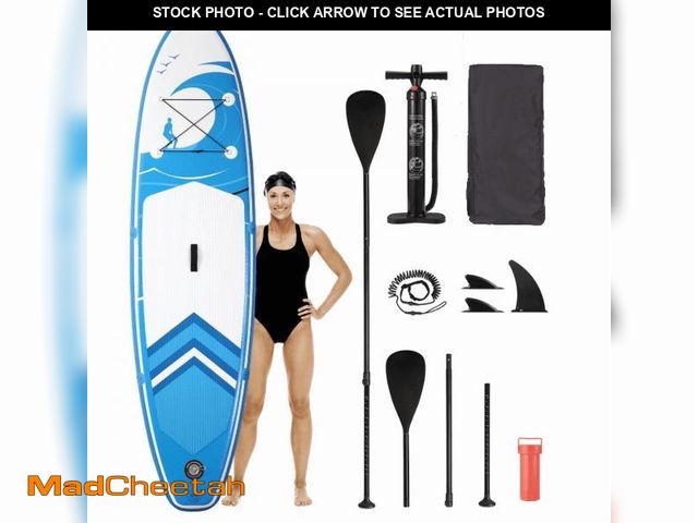Lot 74-12491462 - Naipo Inflatable Paddle Board Stand Up Paddle Board 6 in Thick with Sup Accessories and Carry Bag an...