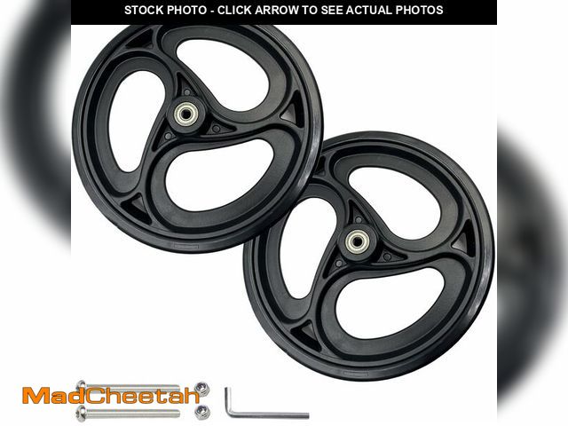 Lot 74-13710909 - Yuqim 2 Pcs 9.4" Replacement Wheels for Rollator Walker Wheelchairs Walker Wheels Replacement Drive ...