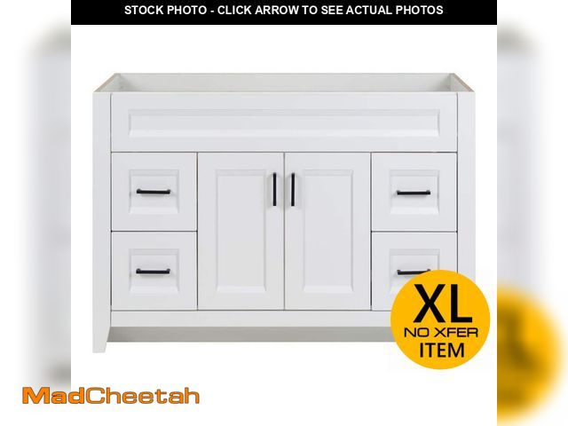 Lot 74-13018864 - Home Decorators Collection Ridge 48 in. W x 22 in. D x 34 in. H Bath Vanity Cabinet without Top in W...